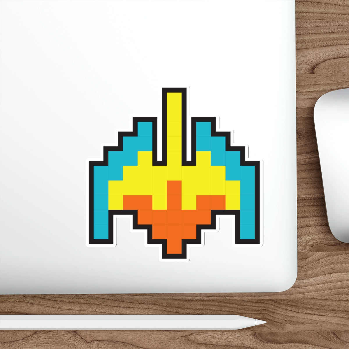 8-bit Legends: Galaga Galaxian Flagship die-cut stickers