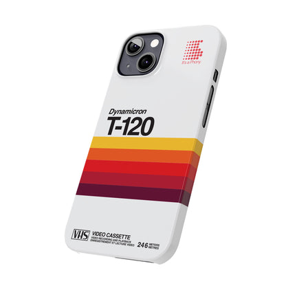VHS Visions - retro Sony Dynamicron T120 VHS tape inspired slim iPhone cases