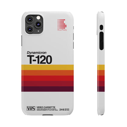 VHS Visions - retro Sony Dynamicron T120 VHS tape inspired slim iPhone cases