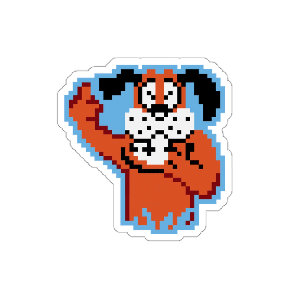 8-bit Legends: Duck Hunt "Flipping the Bird" die-cut stickers