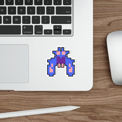 8-bit Legends: Galaga Purple Boss die-cut stickers