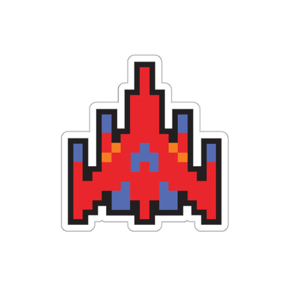 8-bit Legends: Galaga Red Fighter die-cut stickers