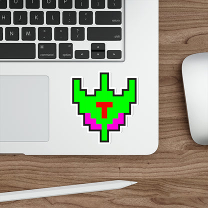 8-bit Legends: Galaga Bosconian Spy Ship die-cut stickers