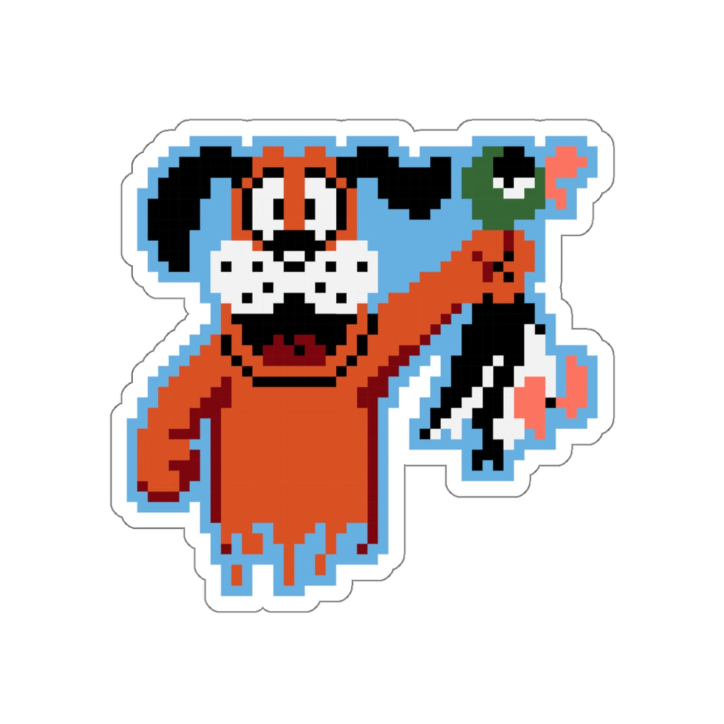 8-bit Legends: Duck Hunt "Got One" die-cut stickers