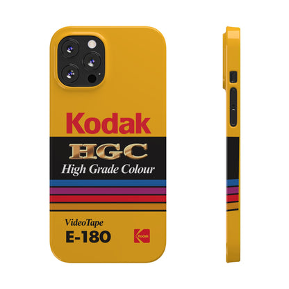 VHS Visions - retro Kodak HGC High Grade Colour E-180 VHS tape inspired slim iPhone cases