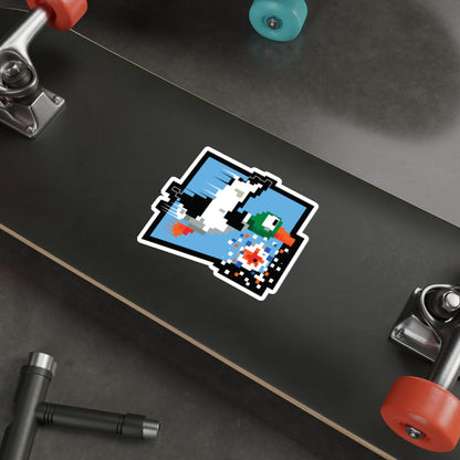 8-bit Legends: Duck Hunt die-cut stickers