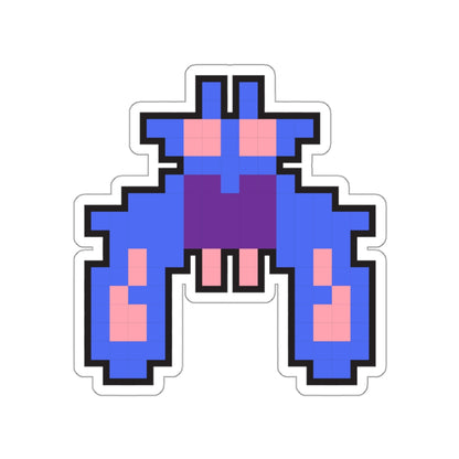 8-bit Legends: Galaga Purple Boss die-cut stickers