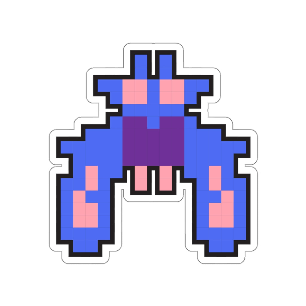 8-bit Legends: Galaga Purple Boss die-cut stickers