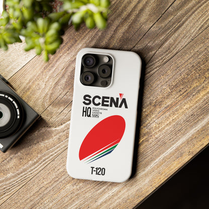 VHS Visions - retro Scena HQ T-120 VHS tape inspired slim iPhone cases