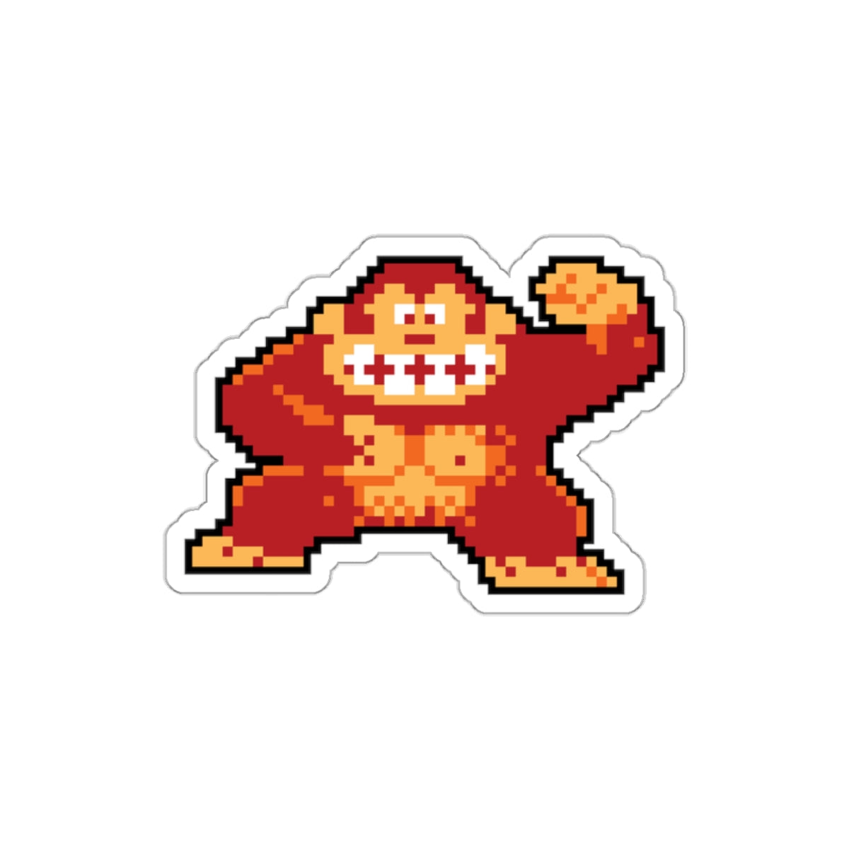 8-bit Legends: DonkeyKong die-cut stickers - Rerun Designs