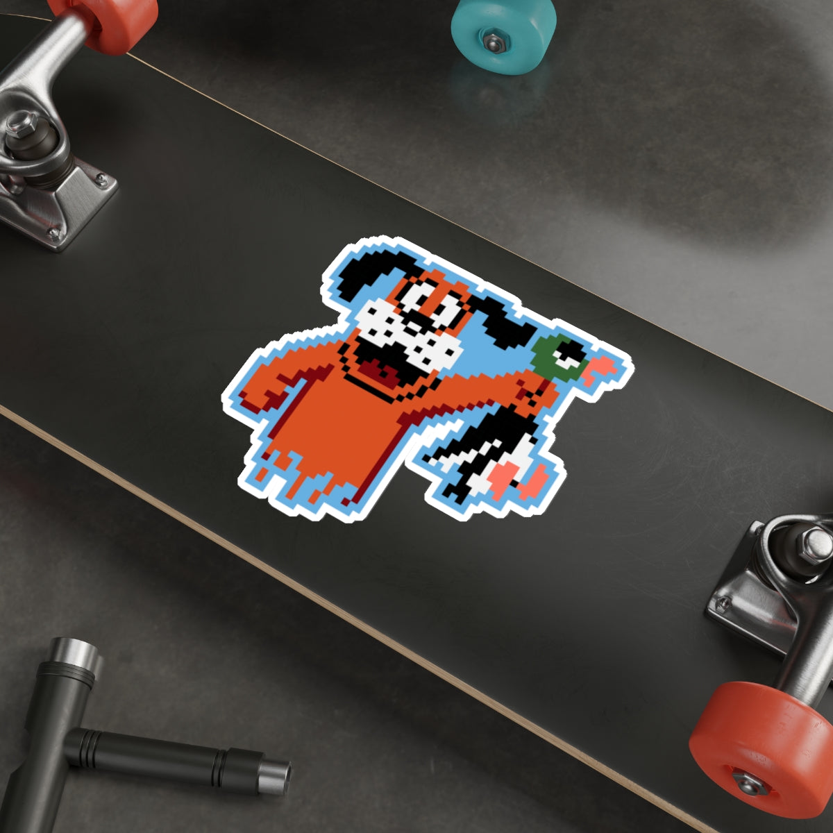 8-bit Legends: Duck Hunt "Got One" die-cut stickers