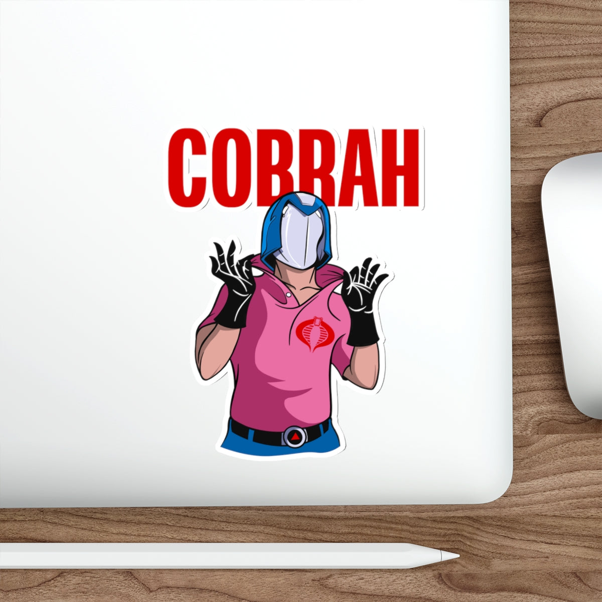 GI Joe Cobra Commander inspired  "Cobrah" die-cut vinyl sticker - Rerun Designs