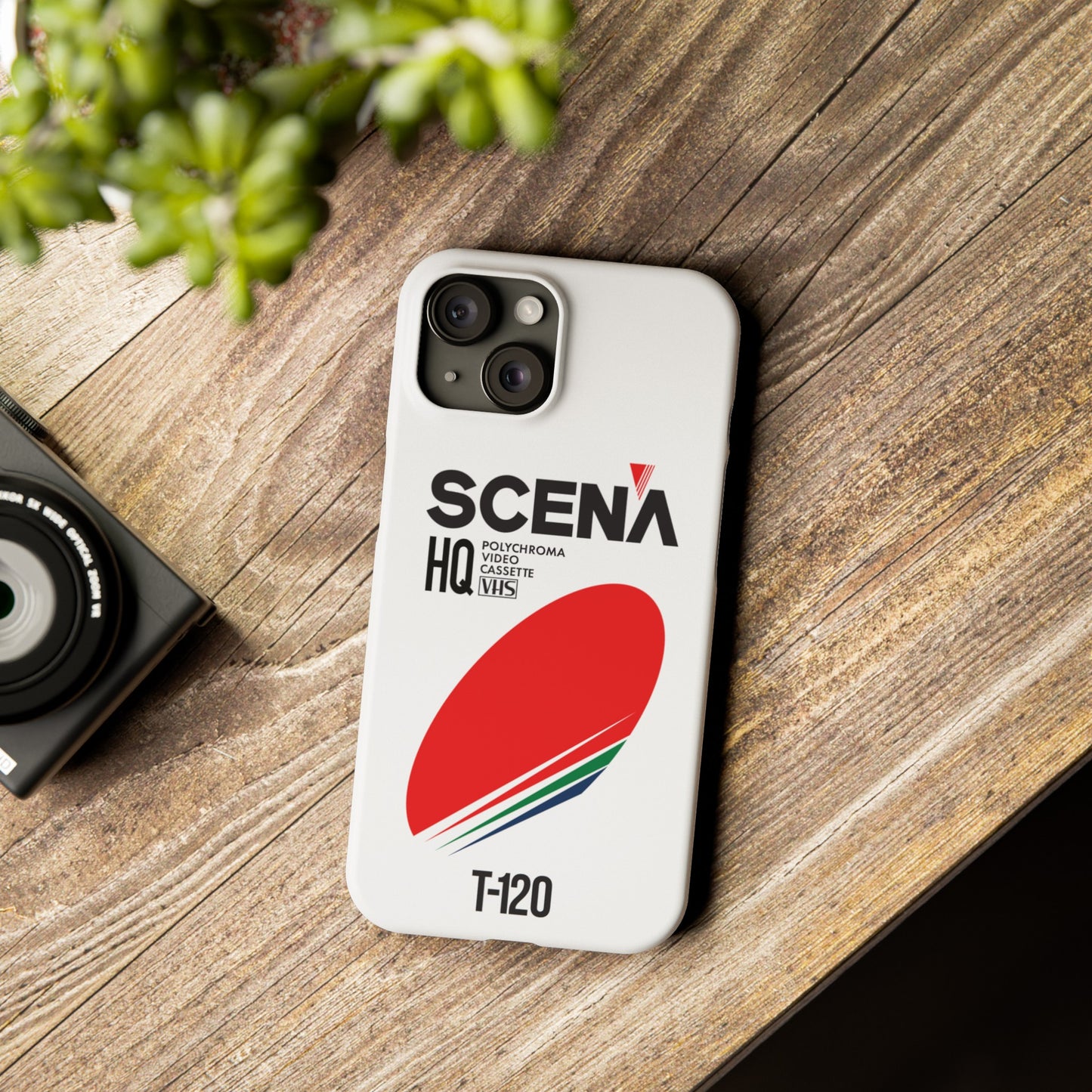 VHS Visions - retro Scena HQ T-120 VHS tape inspired slim iPhone cases