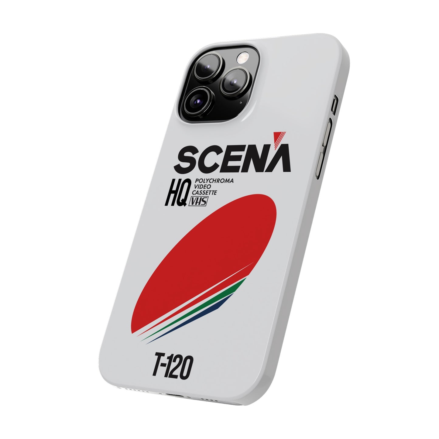 VHS Visions - retro Scena HQ T-120 VHS tape inspired slim iPhone cases
