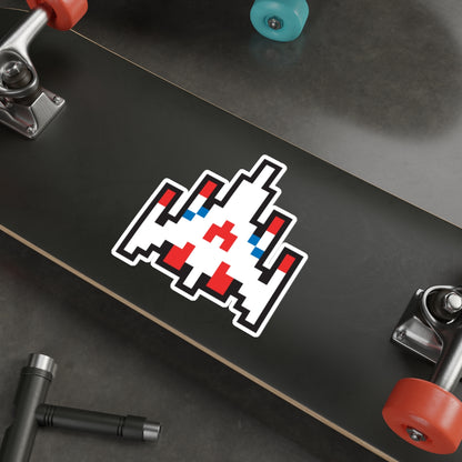 8-bit Legends: Galaga fighter die-cut stickers
