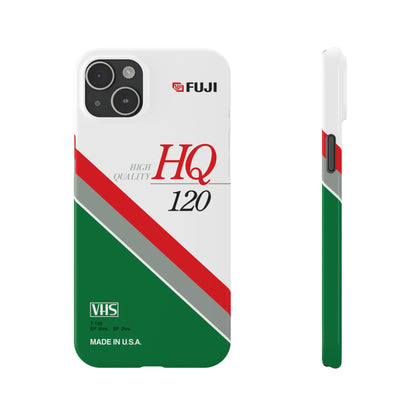 VHS Visions - retro Fuji HQ 120 VHS tape inspired slim iPhone cases