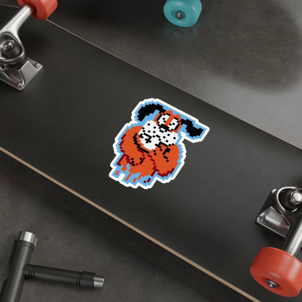 8-bit Legends: Duck Hunt Laughing Dog die-cut stickers