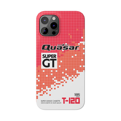 VHS Visions - retro Quasar Super GT T-120 VHS tape inspired slim iPhone cases