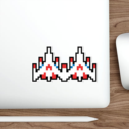 8-bit Legends: Galaga Dual Fighter die-cut stickers