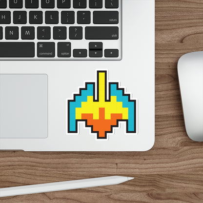 8-bit Legends: Galaga Galaxian Flagship die-cut stickers