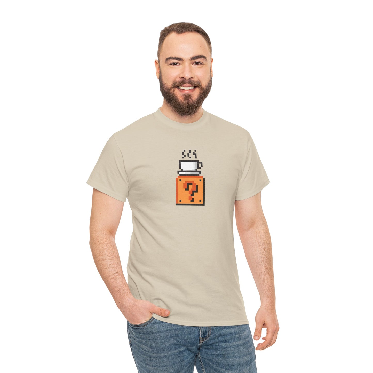 SuperMario-inspired "Caffeine power-up" unisex t-shirt