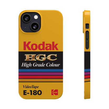 VHS Visions - retro Kodak HGC High Grade Colour E-180 VHS tape inspired slim iPhone cases