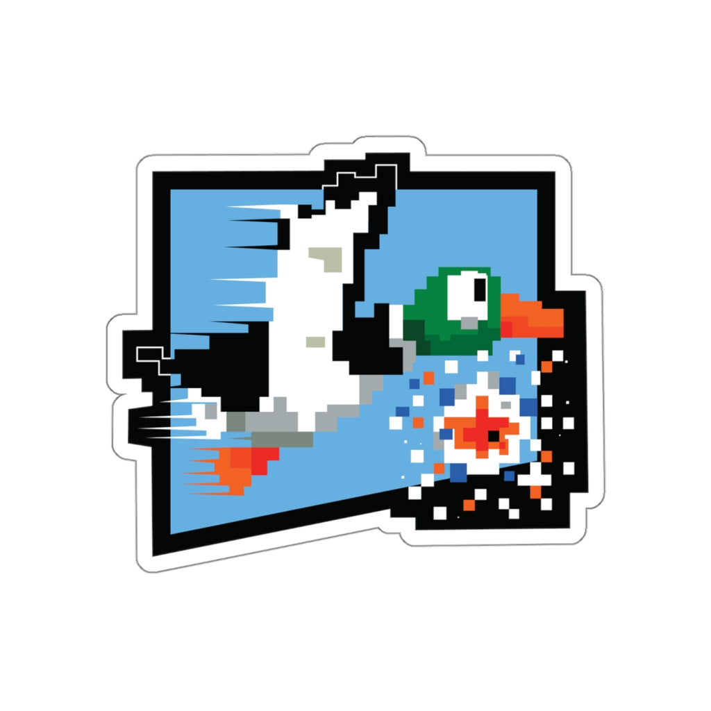 8-bit Legends: Duck Hunt die-cut stickers