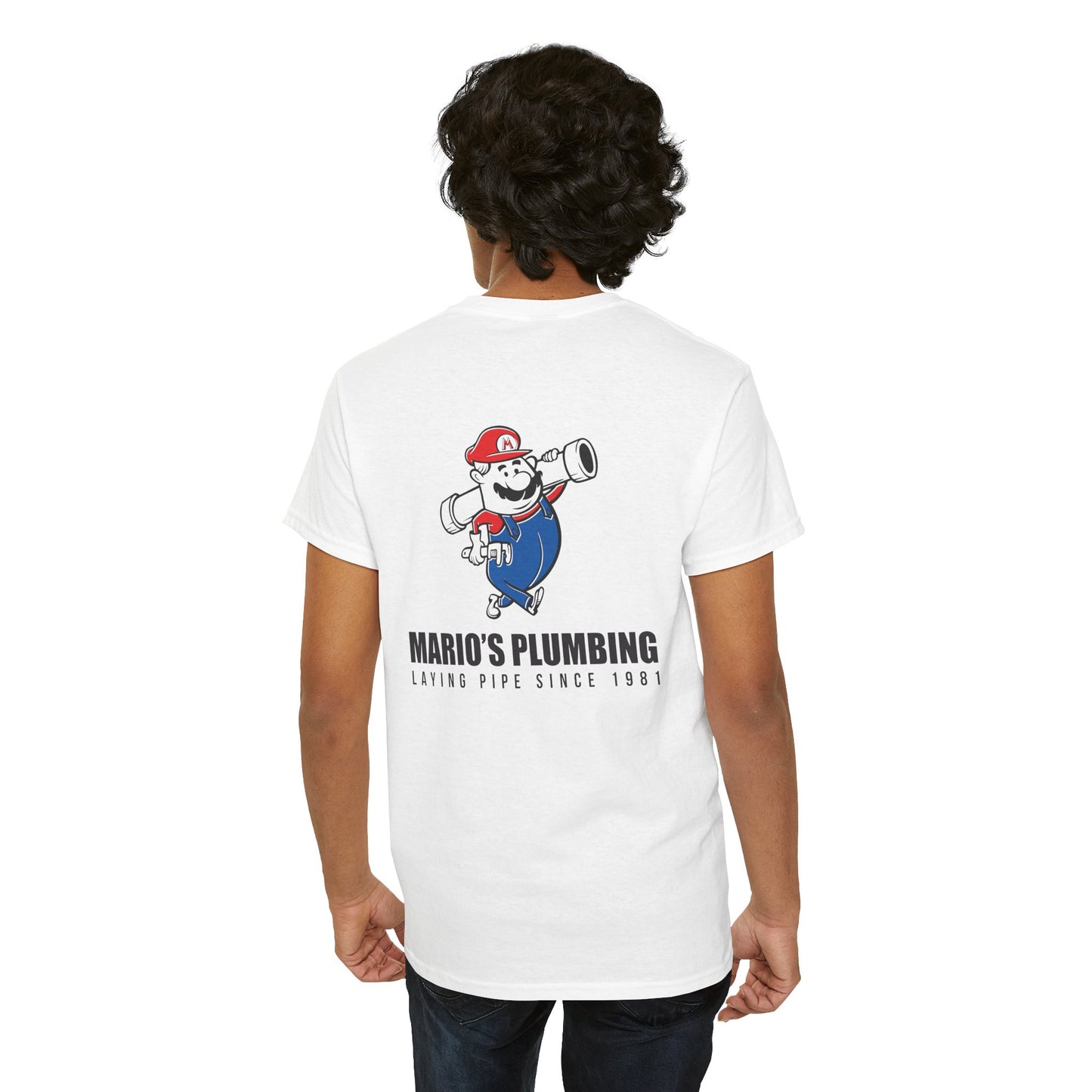 Marios Plumbing Laying Pipe Since 1981 - unisex mascot t-shirt
