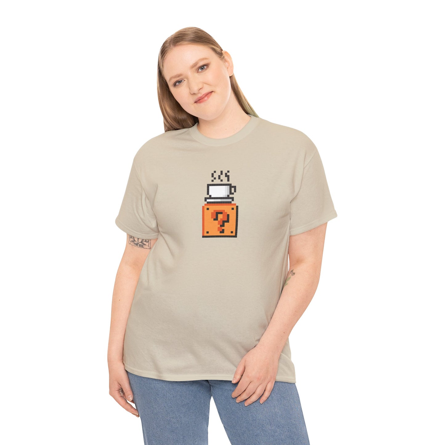 SuperMario-inspired "Caffeine power-up" unisex t-shirt