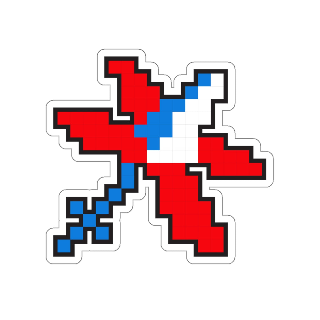 8-bit Legends: Galaga Satellite die-cut stickers - Rerun Designs