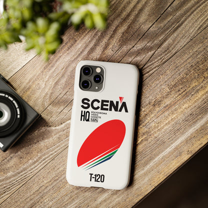 VHS Visions - retro Scena HQ T-120 VHS tape inspired slim iPhone cases