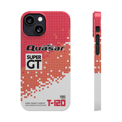 VHS Visions - retro Quasar Super GT T-120 VHS tape inspired slim iPhone cases