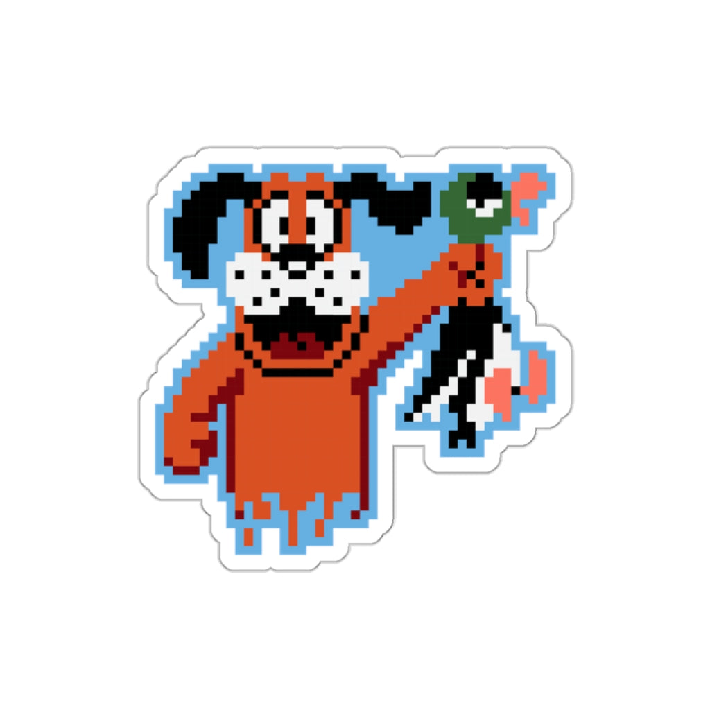 8-bit Legends: Duck Hunt "Got One" die-cut stickers