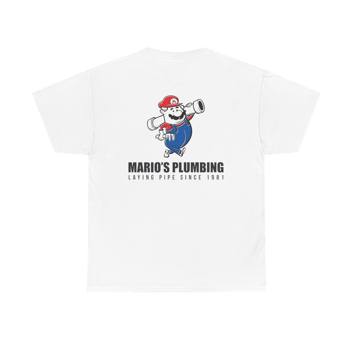 Marios Plumbing Laying Pipe Since 1981 - unisex mascot t-shirt