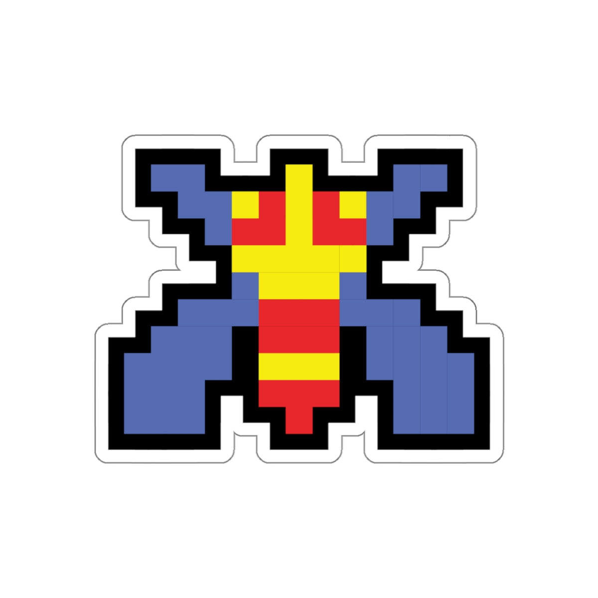 8-bit Legends: Galaga Bee die-cut stickers
