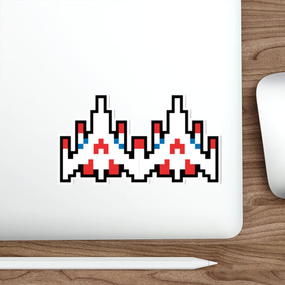 8-bit Legends: Galaga Dual Fighter die-cut stickers
