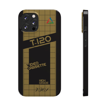 VHS Visions - retro ESC T-120 VHS tape inspired slim iPhone cases