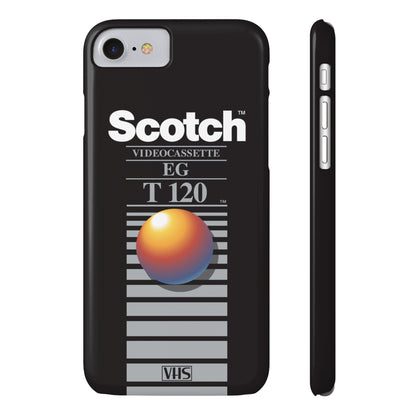 VHS Visions - retro Scotch EG T120 VHS tape inspired slim iPhone cases