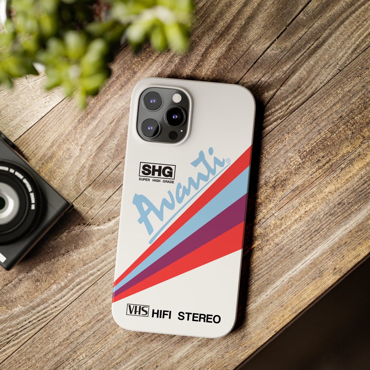 VHS Visions - retro Avanti SHG VHS tape inspired slim iPhone cases