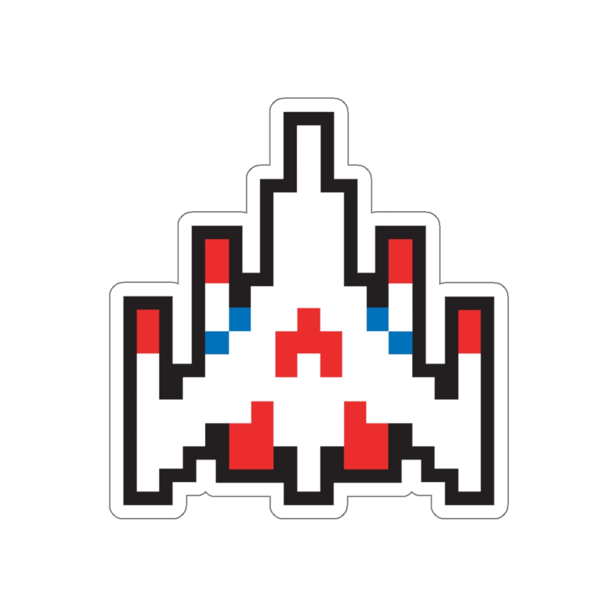 8-bit Legends: Galaga fighter die-cut stickers