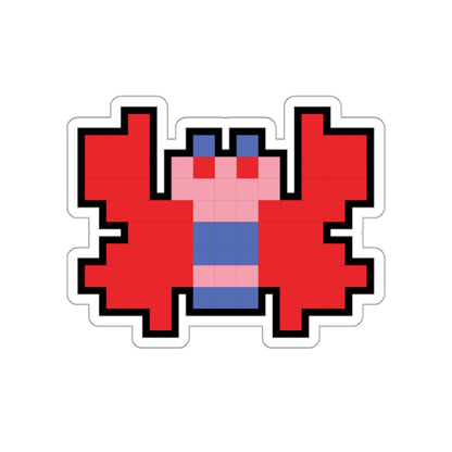 8-bit Legends: Galaga Butterfly die-cut stickers