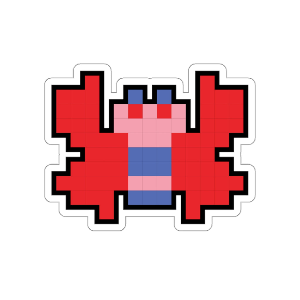 8-bit Legends: Galaga Butterfly die-cut stickers