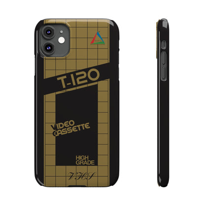 VHS Visions - retro ESC T-120 VHS tape inspired slim iPhone cases