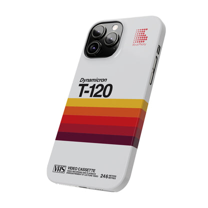 VHS Visions - retro Sony Dynamicron T120 VHS tape inspired slim iPhone cases