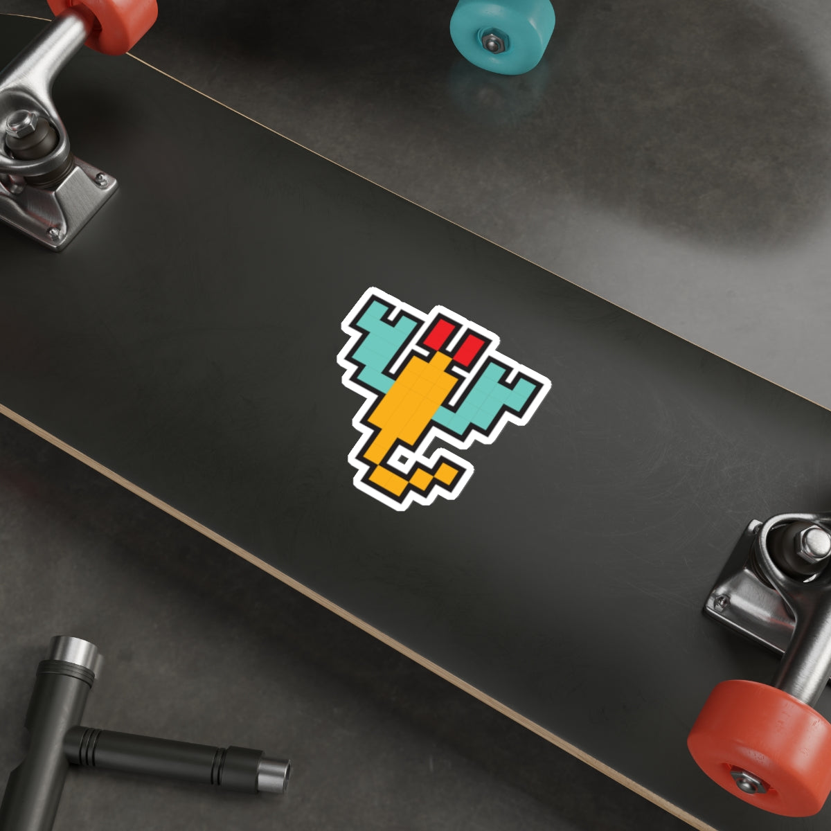 8-bit Legends: Galaga Scorpion die-cut stickers