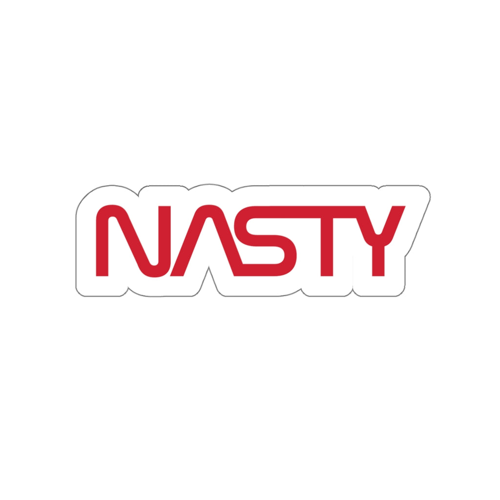 NASTY vintage NASA logo inspired die-cut stickers