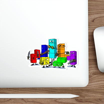 NES Tetris-inspired "Original Video Game Gangsters" vinyl die-cut stickers