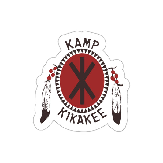 Ernest Goes to Camp movie inspired Kamp Kikakee summer camp die-cut sticker - Rerun Designs