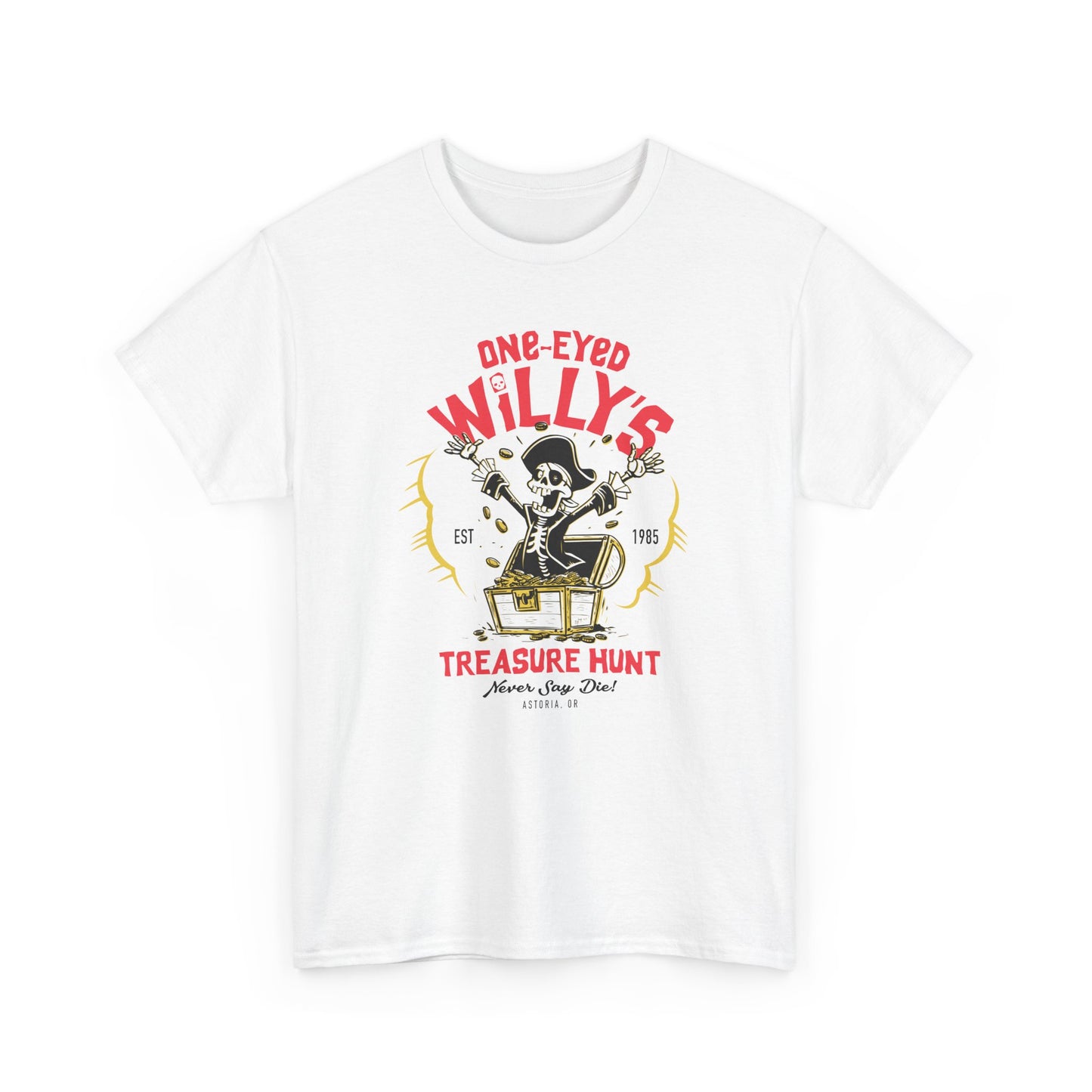 One-Eyed Willy's Treasure Hunt Goonies-inspired unisex t-shirt