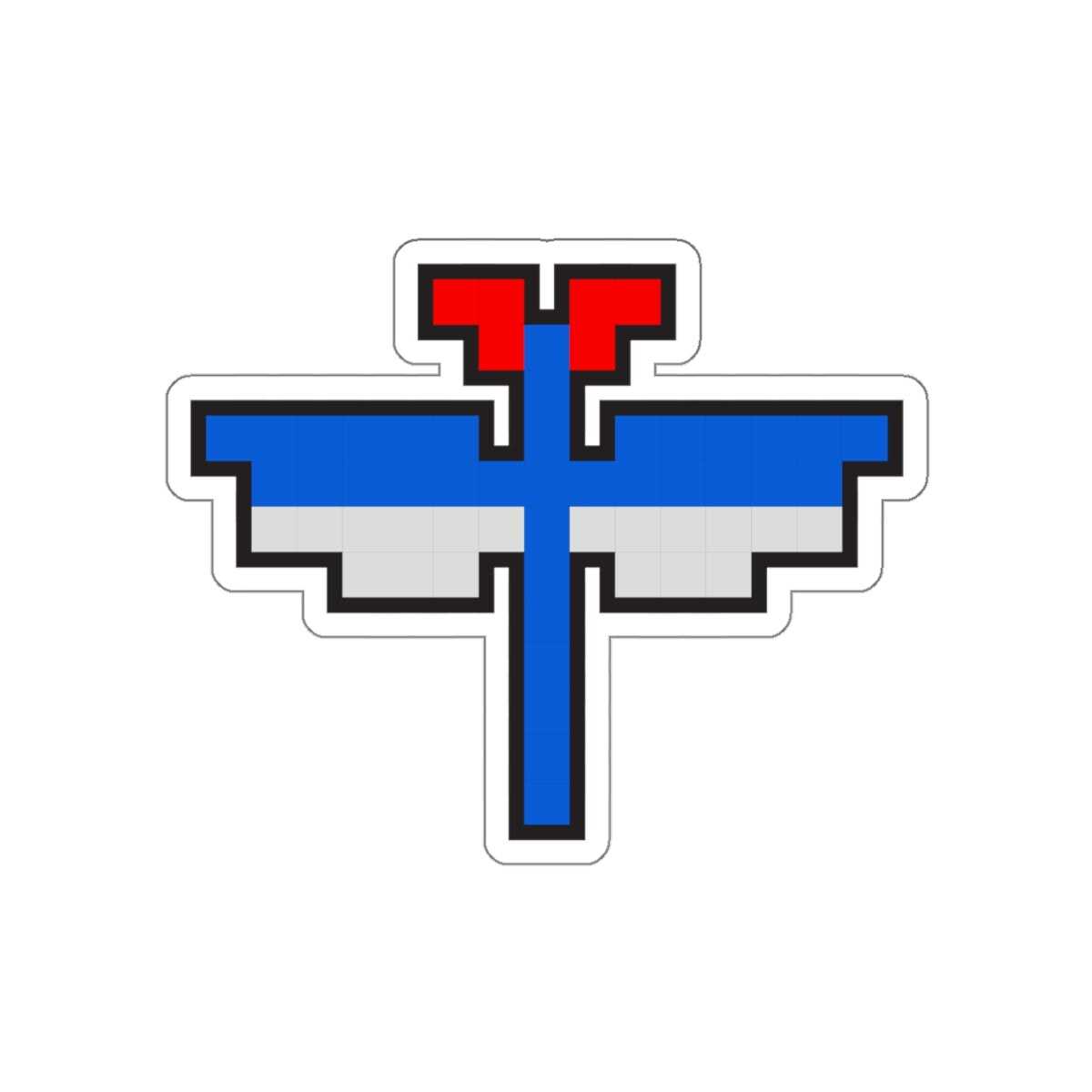 8-bit Legends: Galaga Dragonfly die-cut stickers